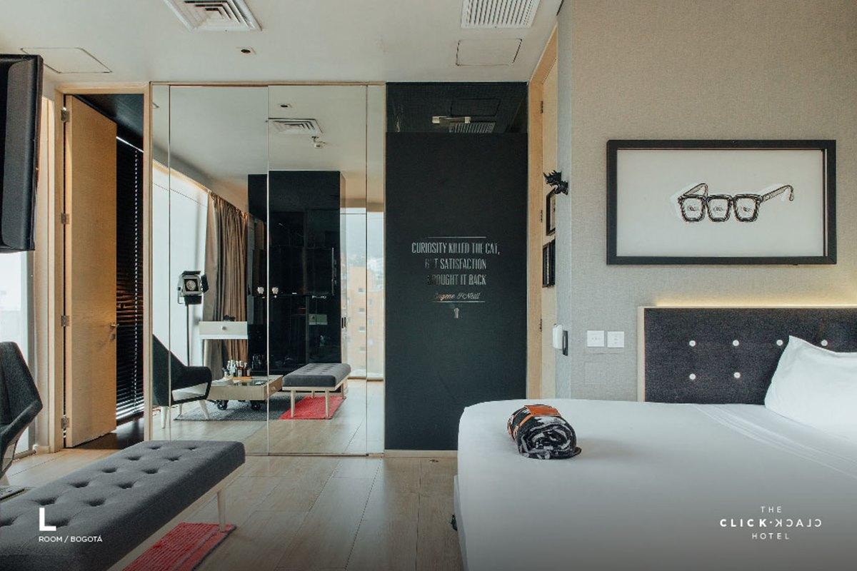 The Click Clack Hotel Bogotá Exterior foto A room at the hotel