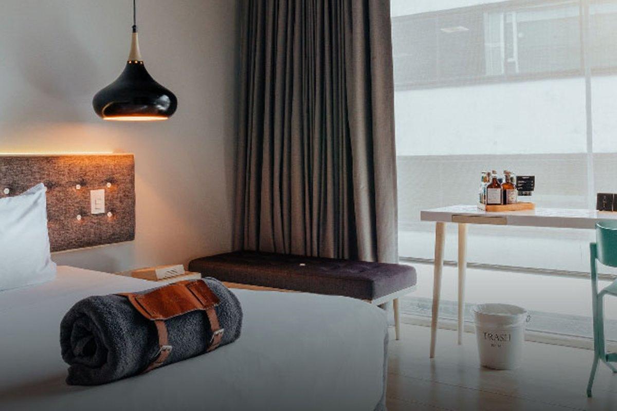 The Click Clack Hotel Bogotá Exterior foto A room at the hotel